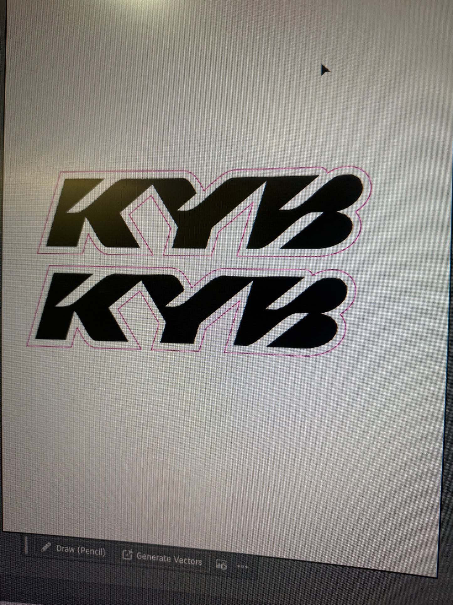 KYB fork decals