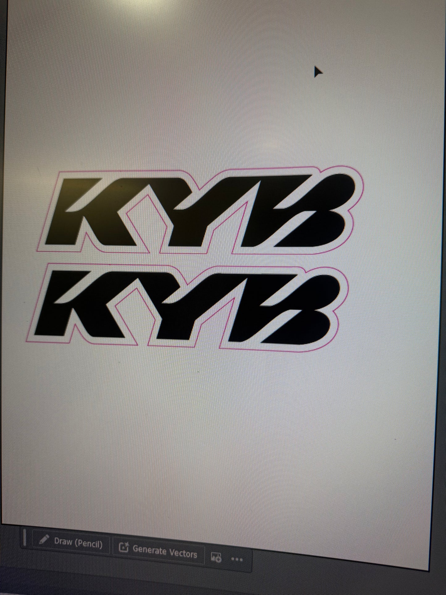 KYB fork decals