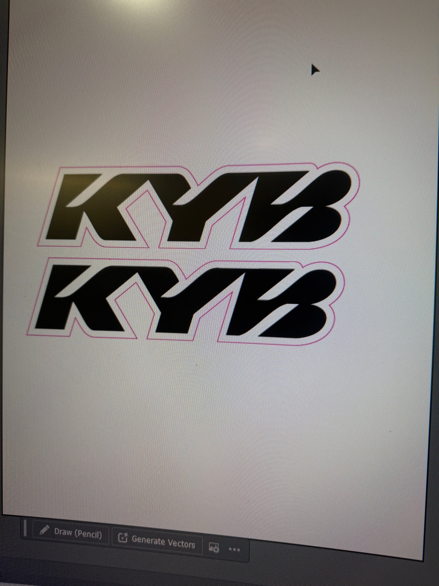 KYB fork decals