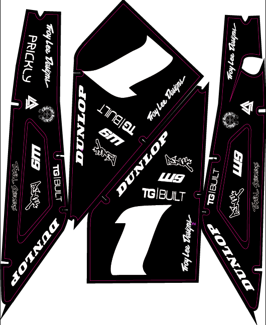 Heybike Villain Custom Decal kit