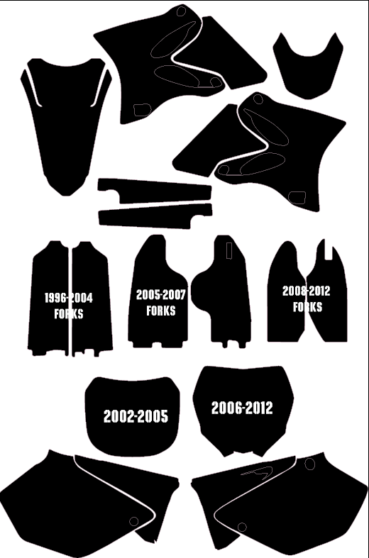 YZ125 (2002-2012) Full Decal Kit
